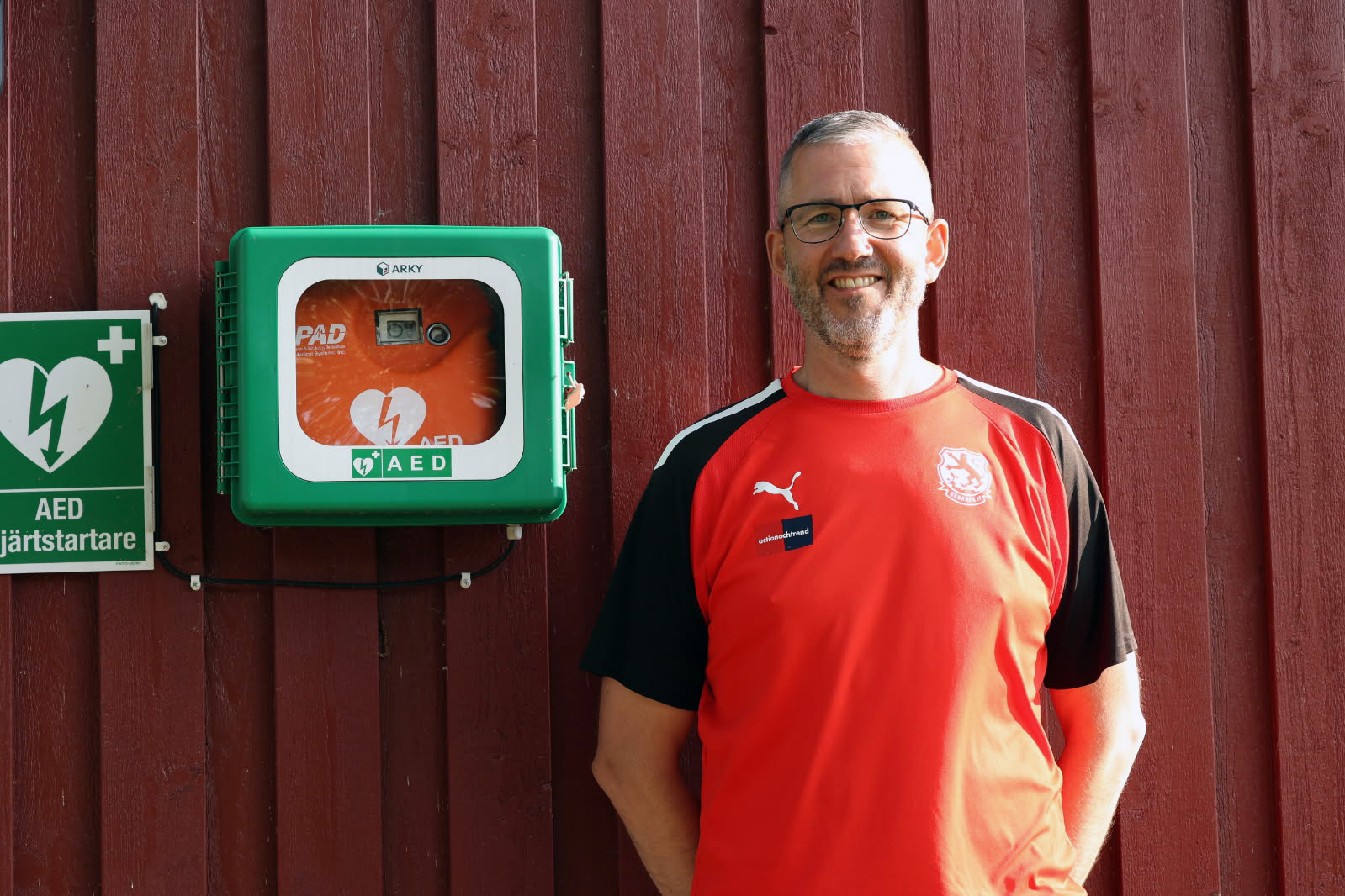 Genarps IF:s hjärtstartare finns tillgänglig vid stort naturområde